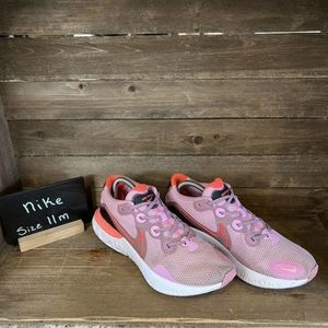 Womens Nike Renew Run Pink Flash Athletic Running Sneakers‎ Shoes Size 11 M EUC